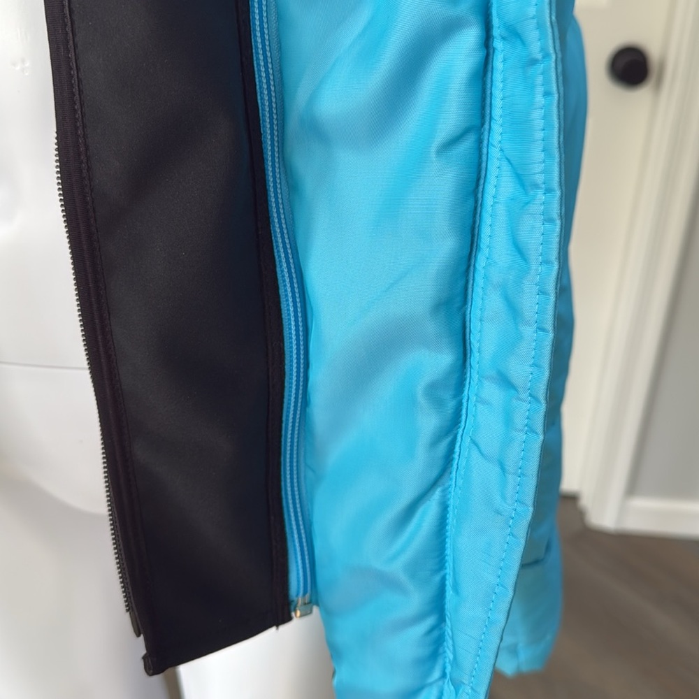 EDDIE BAUER Goose Down Turquoise Quilted  Puffer Ski Jacket w/Removable Insert-M - Picture 11 of 16